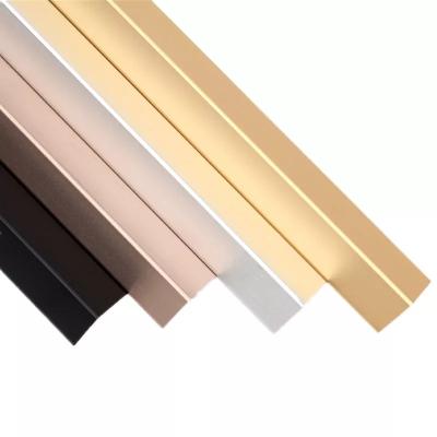 China Modern Art Deco Stainless Steel Edge Tile Trim L Profile for sale