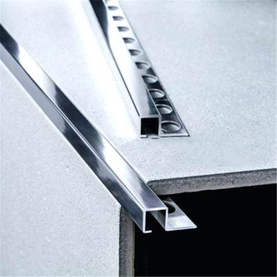 China Free Sample 8mm 10mm 12mm Modern Stainless Steel Ceramic Tile Trim Corner Factory for sale