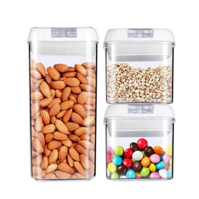 China Freshness Preservation 3 Pieces Set Rectangle Kitchen Food Storage 3 Layers Kilo Refrigerator Containers Revolving Boxes For1 for sale