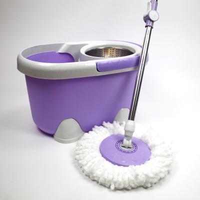 China Handel Easywring Microfiber Sir Interchange Lazy Mop And Sustainable Bucket Floor Cleaning System With Mop Head for sale