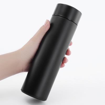 China PORTABLE 16oz Vacuum Water Bottle Insulated Smart Flasks 500ml Thermos Reminds You To Drink Water for sale