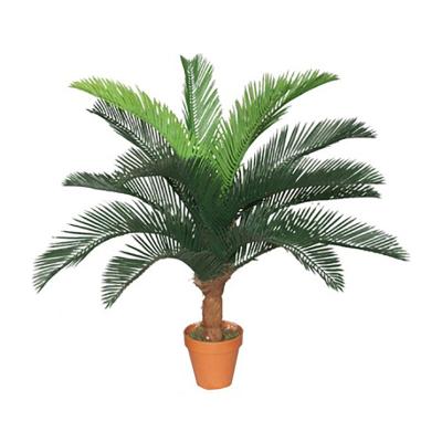 China Almost Natural Fake Plant Natural Cheap Artificial Plant Touch Cycas Revoluta Palms Potted Sago Palm For Sale for sale