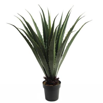 China Hot Selling Fake Green Agave Realistic Plastic Artificial Sisal Plant Artificial Potted Plants For Home Indoor Outdoor Decoration for sale