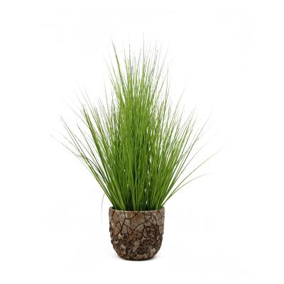 China 60cm Plant Natural Artificial Bonsai Grass Touch Green Plant Onion Fake Grass Potted Artificial Fake Grass For Indoor Decor for sale