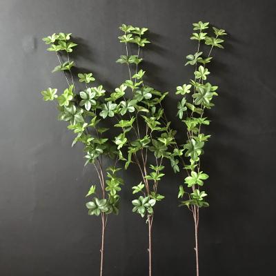 China Lifelike Enkianthus Perulatus Leaves Artificial Plants Fake Bouquet Bonsai Plastic Green Balcony Plant Garden Potted Decoration for sale