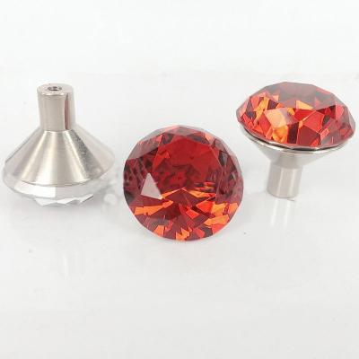 China Durable Wholesale Zinc Alloy Eco-friendly Metal Bedroom Furniture Handle Crystal Knobs for sale