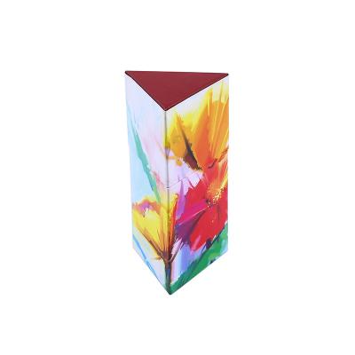 China Recycled Materials Triangular Custom Shape Printed Cardboard Paper Packaging Gift Box for sale