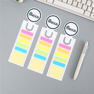 China High Quality Custom Self Adhesive PET Sticky Notes and Paper Sticky Notes with Ruler for sale