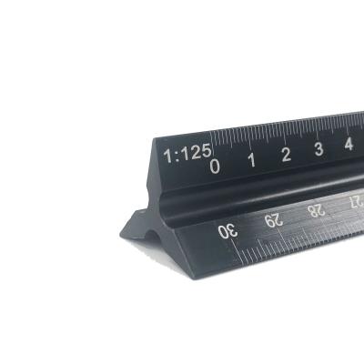 China Durable Steel Triangle Stainless Steel Triangular Measuring Ruler For Architects for sale