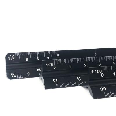 China Durable Triangle Metal Stainless Aluminum Engineering Measuring Triangular Ruler For Engineers for sale