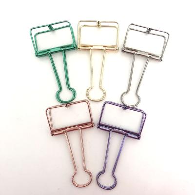 China Durable Stationery Fashion Mini Small Rainbow Stainless Paper Jumbo Sling With Plastic Box for sale