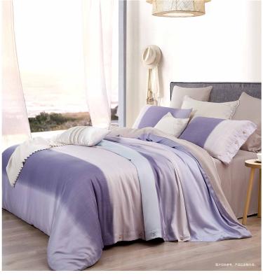 China Nondisposable Natural Fabric 60s Tencel Bedding Sheet Set Bed Linen Print Tencel Bedding Set for sale