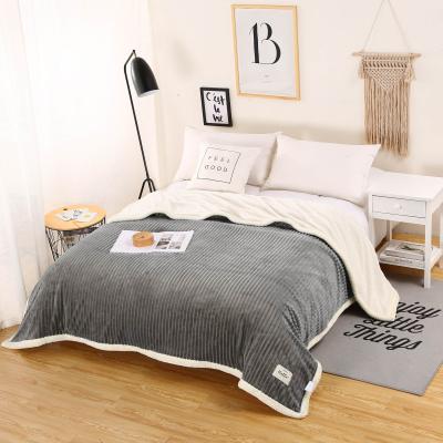 China China Supplier New Design Gray Blanket Plain With Zipper Fleece Throw Blanket for sale