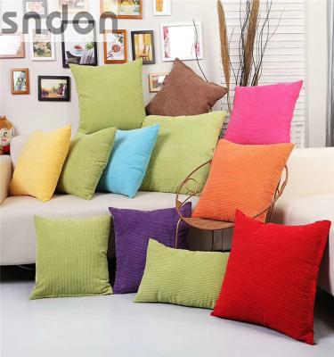 China Korean Best Selling Massage Designs For Sofa Cushions Pure Corn Corduroy Pillow for sale