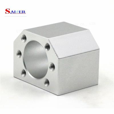 China energy & DSG16 DSG16H Mining Nut Housing / Nut Seat / Aluminum Bracket Holder For CNC Router Ball Screw SFU1605 SFU1610 for sale