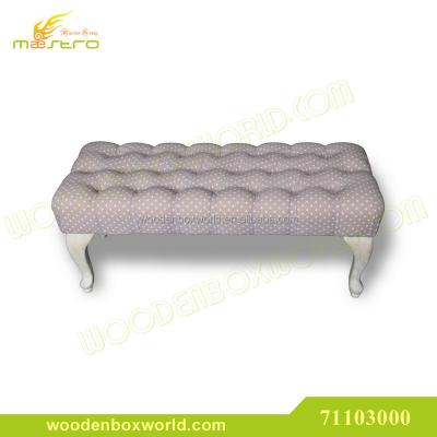 China MDF Decked Wooden Bench Upholstered Bed End Seat for sale