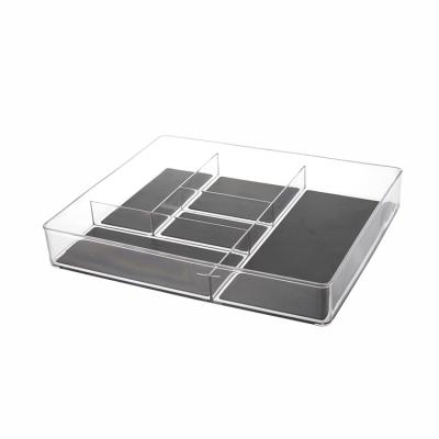 China Non-slip Clear Plastic Freshness Preservation Kitchen Refrigerator Overcasting Food Storage Box for sale