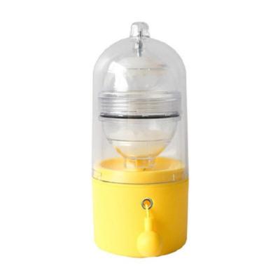 China Hand Operated Egg Beater Homogenizer Hand Operated Golden Silicone Egg Shaker Maker for sale