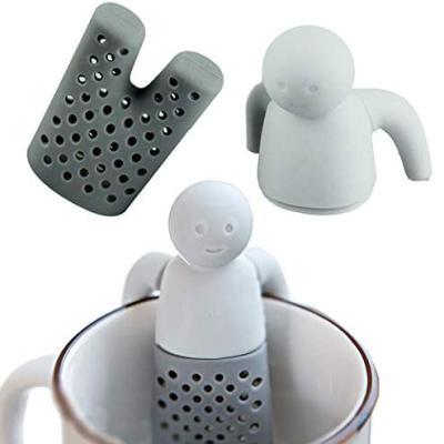 China Viable Silicone Tea Infuser Factory Price Reusable Loose Leaf Tea Bags Strainer Filter for sale