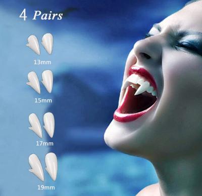 China Viable Bright Fake Teeth Halloween Vampire Teeth Zombie Teeth Vampire Denture Tiger Braces Costume Party Cosplay Props for sale