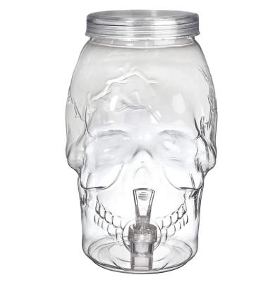 China Viable Mason Jars Mugs, Skull Mason Drinking MugsGlass Glass Mug With Heavy Handle Jar Old Fashioned Drinking Glasses Bottom for sale