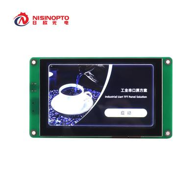 China 5.0 inch 800x480 resolution Serial Screen LCD Modules RTP All view Display HMI Touch Screen 5.0 inch for sale