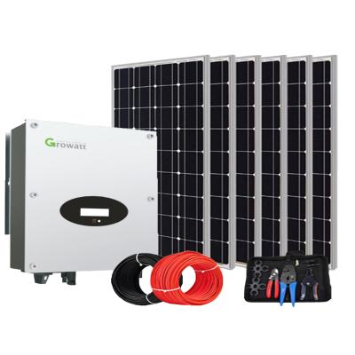 China Technology Revolution Home Renewable Solar System 5kw Hybrid Solar Generating Circuit On Grid Solar System 5kw for sale