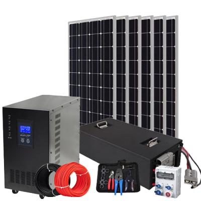 China Home Complete System Solar Power Home 3KW Off Grid Solar Power Panel System for sale