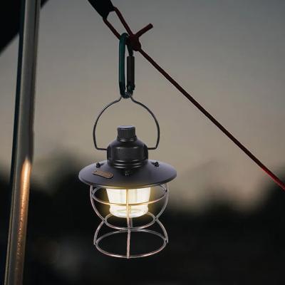 China Camping Rotary Switch MAH 18650 Battery Outdoor USB Night Rise Fill Light In 2000 Rechargeable Retro Light Lamp for sale