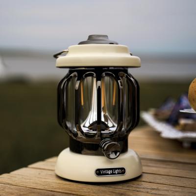 China 200LM Amazone Hot Sale IPX4 Retro Tent Accessories Camp Lamp Power Bank 20000mah Camping Lantern Camping Lantern Lamps for sale