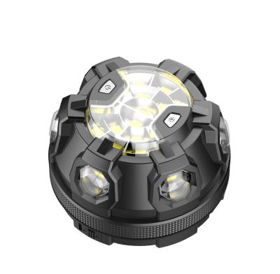 China Round Warning Type Portable 10w Rechargeable ROAD Outdoor Emergency Led Warning Light for sale