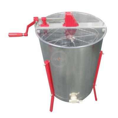 China Separating Bee Honey 4 Frame Honey Extractor Stainless Steel Manual Shaking Machine Bee Shaking Machine Customized On Sale for sale