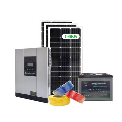 China High Quality Home Solar Panels 3000w 5000w Power Supply Systems With Mppt Wifi Inverter 10kw Off Grid Hybrid Solar Power System for sale