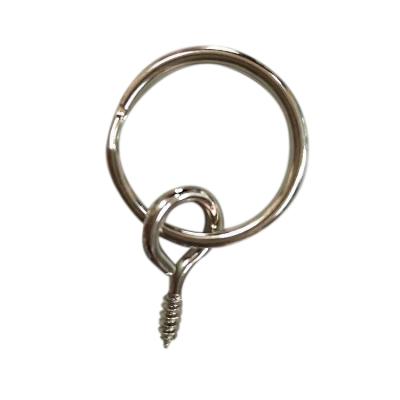 China Indoor And Outdoor Customized Nickel Plated Hitch Ring Hook With Screw for sale