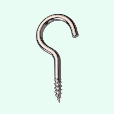 China Wholesale General Industry Garden Plant Pots Metal Screw In Cup Hook Unshouldered for sale