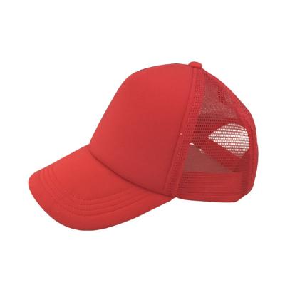 China JOINT Cheap Advertising Sports 100% Polyester Custom Mesh Trucker Cap And Hat for sale