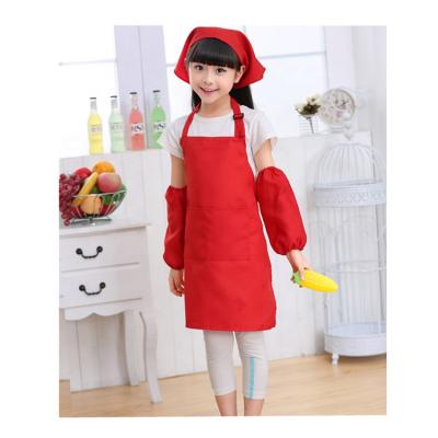 China Mats Hot Sale Smock Apron Various Colors Baking Kids Drawing Apron Adjustable Neck Strap Bib Kids Paint Apron for sale