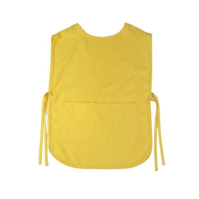 China Tc Twill Durable Cleaning Sleeveless Apron With Pockets Shoemaker Yellow Apron OEM Design With Your Own Logo Smock Apron for sale