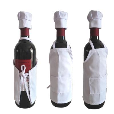 China Factory direct sale wine aprons sublimation wine bottle cleaning aprons high quality custom made apron small MOQ wine for sale