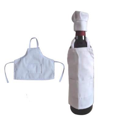 China Custom Logo Bottle Covers OEM Wine Bottle Cleaning Apron Cover Wholesale Custom Aprons for sale