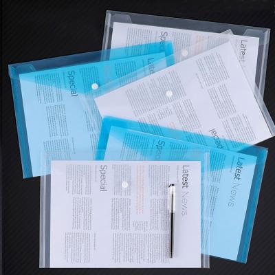 China Waterproof Custom Thickened Large Capacity Student Folder Storage Bag Clear Plastic Instant Document Bags for sale