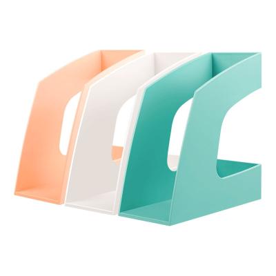 China Storage Stationery Fashion Data Management Collection Folder Multifunctional Shelf Plastic Book File Holder for sale