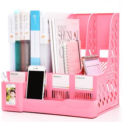 China Multifunctional Storage Stationery Stationery Storage Rack Office Supplies Desk Organizer Magazine File Storage Holders for sale