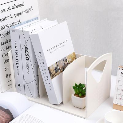 China Storage Stationery Hot Sale Desktop Cube Storage Organizer Plastic Multi Colors Single Magazine Holder for sale