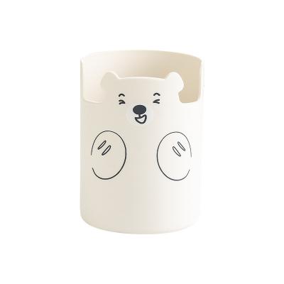 China Multifunctional Eco-friendly Pen Holder Cartoon Bear Desk Organizer Desk Organizer for sale