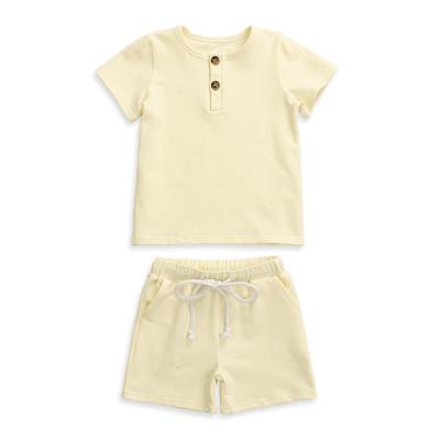 China High Quality Casual Kids Summer Children Clothing Girls Shorts Set for sale