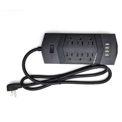 China Residential / General Purpose 6 AC Outlets USB Extension 2100J Surge Protected Power Strip PD 30W USB Plug Charger for sale