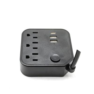 China Wall Rotatable Portable Desktop Faucet Outlets Current Strip Power Design Mode Rope SR Switch Electrical Outlets for sale