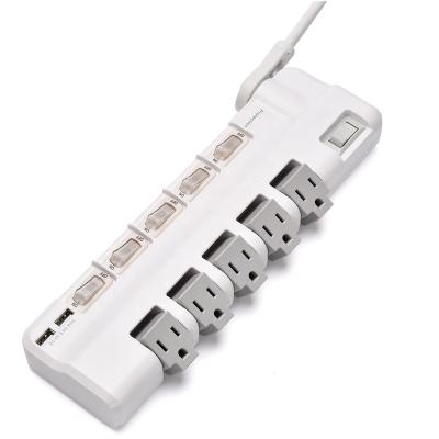 China 180 New Rotary Power Cord Nema Plug Desktop Power Strip With Different Switches for sale