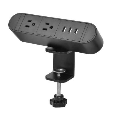 China 2 Outlet US Power Strip Table Socket Residential / Office Flange General Purpose for sale